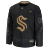 Maillot de Hockey Seattle Kraken Personnaliser Fanatics Military Appreciation Practice 2024-25 Noir - Homme